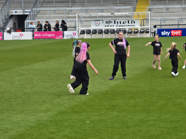 Glitter braids by The Glitter Braid Bar at the Tom Parker charity event at Bromley Football Club