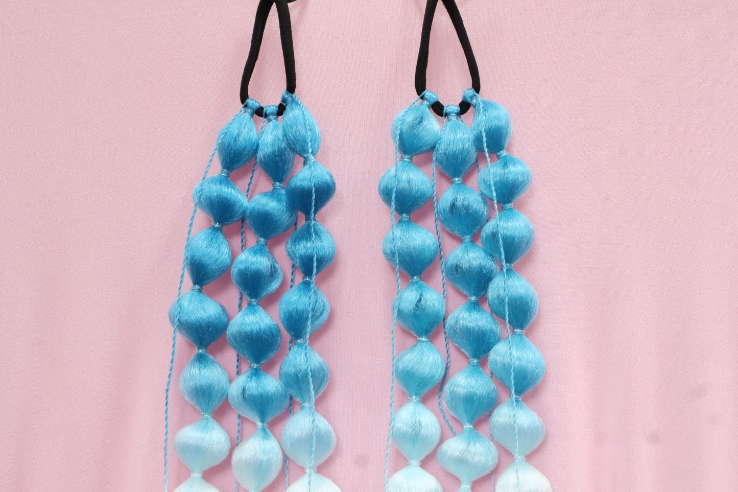 Blue & White Bubble Braids (ideal for party's, festivals and cosplay)