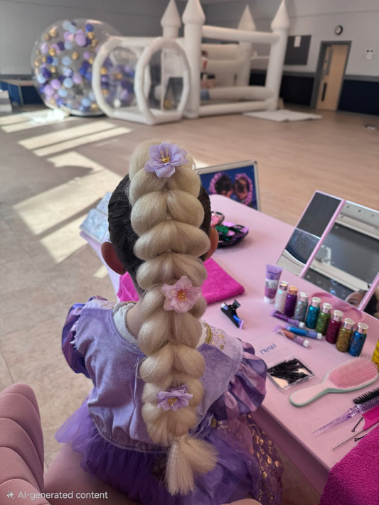 Rapunzel‑Inspired Golden Blossom Dragon Braid