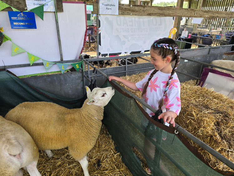 Glitter braids by The Glitter Braid Bar at the Kent County Show