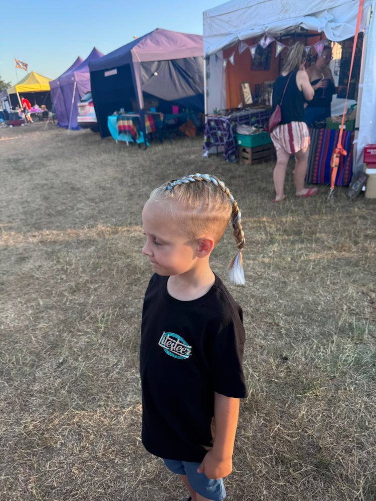 Glitter braids by The Glitter Braid Bar at Volksweald